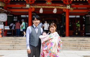 生田神社でお宮参り 出張撮影はココロスタジオ